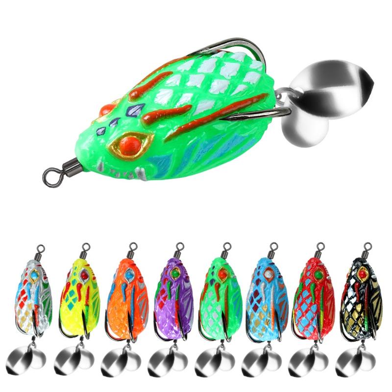 1 Piece Artificial Lure Shiny Double Hook Lure Fishing Bait Soft Bait Blackfish Imitation Soft Bait