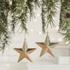 2Pcs Plastic Christmas Hanging Conch Ornament Snowman Star Onion Shaped Hanging Ornament Glittery Decorative