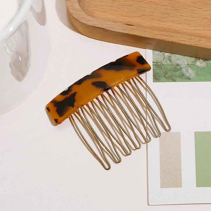 Small Size 7 Teeth Insert Comb Clip Women Hair Styling Hairpins Women Headwear Jewelry Bangs Broken Hair Comb Clip Girls Gifts