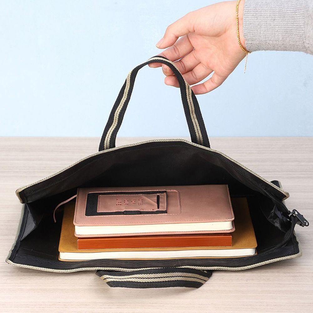 Waterproof Documents Bag A4 Briefcase Fashion Office Storage