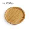 Bambustablett, 1 Stück, Trockenfrüchte, Obst, Dessert, Sushi, Eintopf, Fachbehälter, Couchtisch, Snacks, rundes Fachtablett