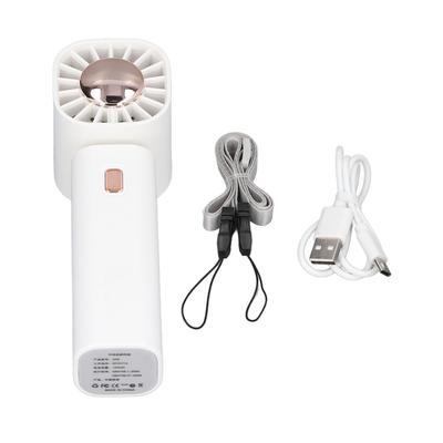 Handheld Fan Hanging Design Type C Rechargeable Portable Cooling USB Fan for Indoor Outdoor 5V 1A