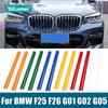 För BMW X3 G01 F25 X4 G02 F26 X5 G05 2011-2015 2016 2017 2018      2024 Bil Främre Grill Dekorlister Kåpa