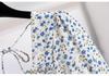 French Design Floral Short-Sleeved Summer Dress for Women