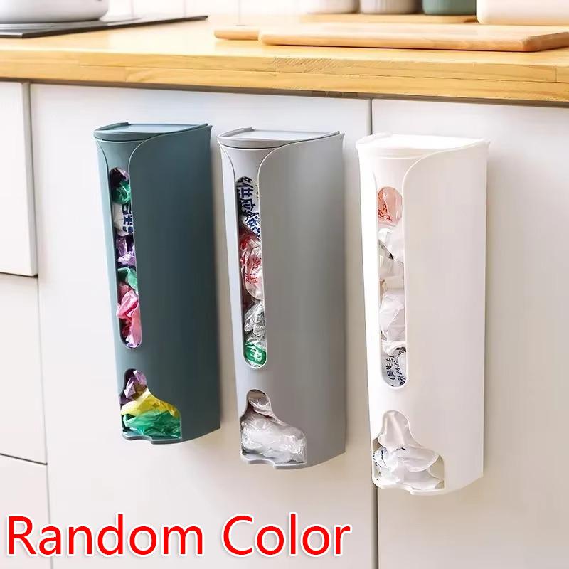 Wall-Mounted Underwear Storage Box Closet Panties Socks Organizer no need punch Home Garbage Bag Dispenser Boxes For living room 1PC 2139₽