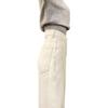 White High-Waist Wide-Leg Jeans for Women - Spring/Summer Loose Fit, Slimming Straight-Leg, Floor-Length Pants