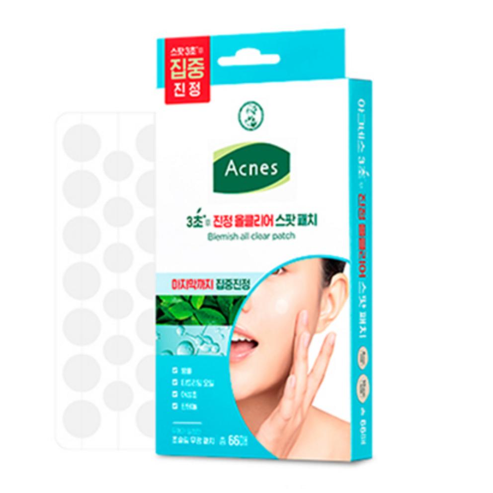 [Acnes] 3 Sec Calming All Clear Spot Patch 8mm x 24p + 10mm x 42p Set, 66 patches