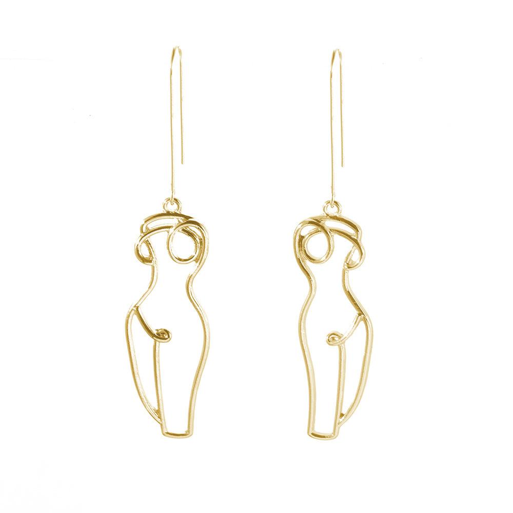 Earrings Geometric Statement Stylish Alloy Fashion Jewelry Women For