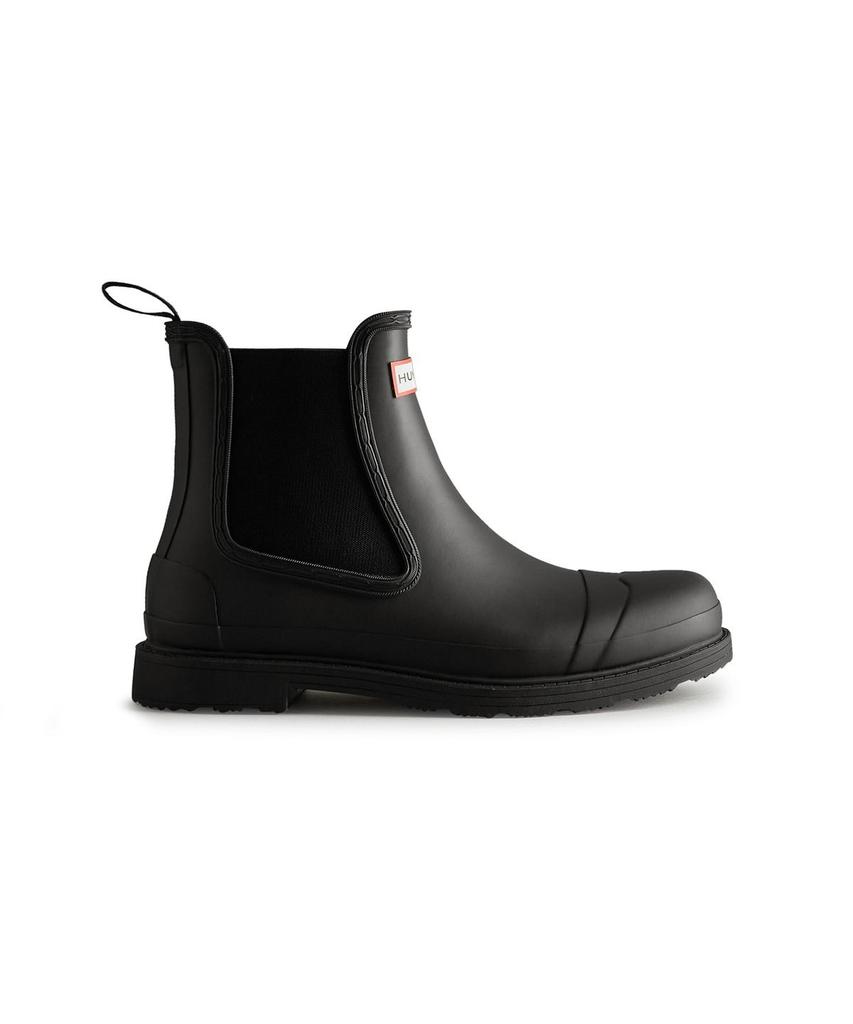 Hunter [Men] Commando Chelsea Rain Boots - Black