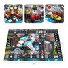 Airplane Plane Toy With Smoke Sound Light Fricton Powered Educational Toy Vehicle With Mini Cars Great Gift For Boys Girls