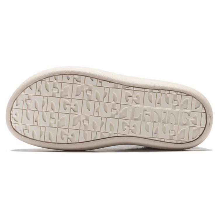 Li Ning Cream Puff Platform Slip Resistant Low top Skateboard Shoes Women's Denim Sky Blue AZGT026-10