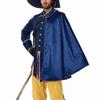 Herren Renaissance Umhang Halloween Mittelalter Kostüm Schal Halb Schulter Umhang Samurai Umhang für Cosplay Party