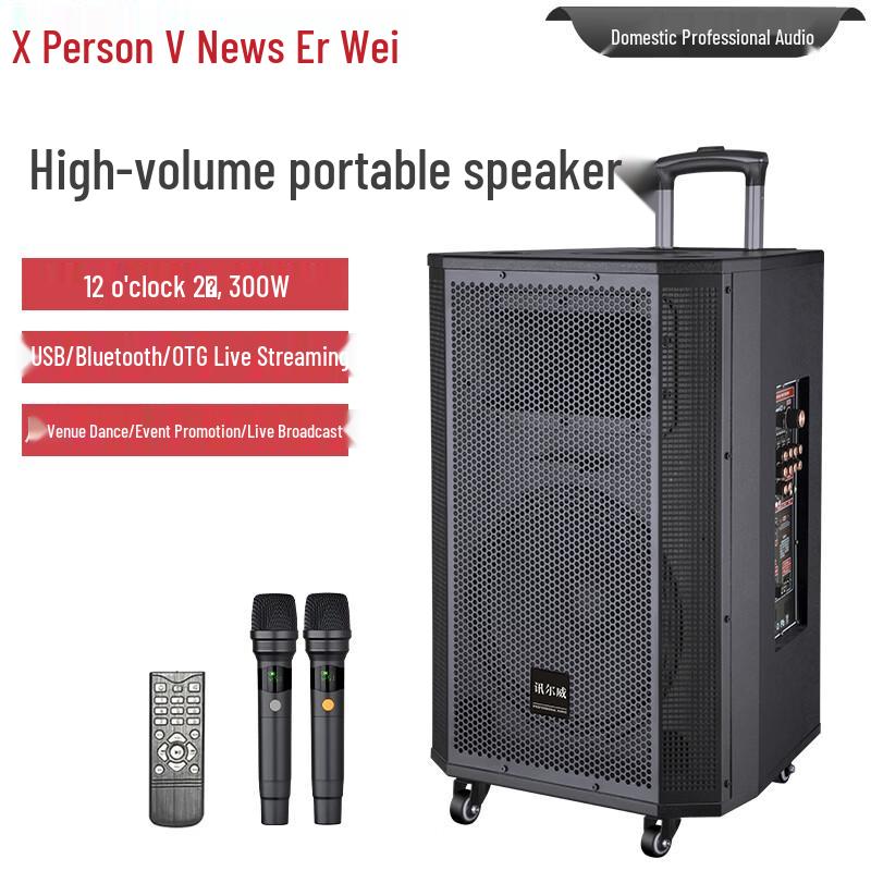 Xunwei Professional Portable Active PA Speaker with Microphone (CN Version)