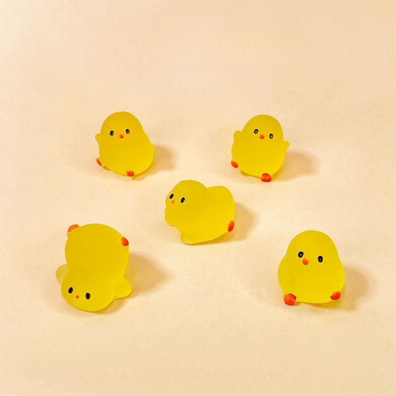 

Accessories 10/20pcs Mini fluorescent chubby chicken crafts miniature glow-in-the-dark chicken decorative home decor 10pcs