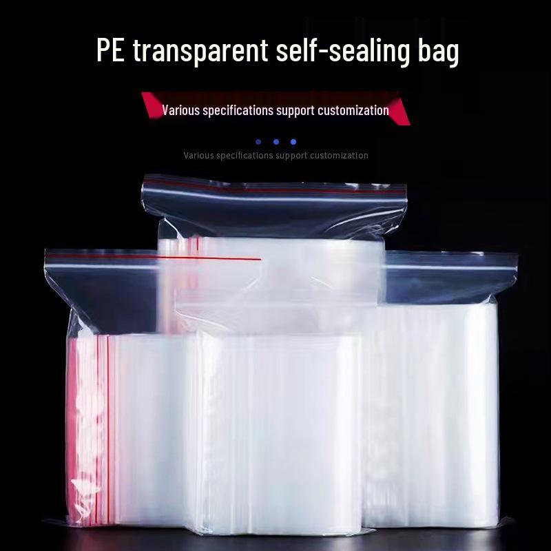 Thickened Transparent PE Self-Sealing Bags for Clothing and Food Packaging