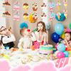 Faccito 48 Pcs Candy Cutouts Ice Cream Party Decorations Birthday Large Candy Cutouts for Classroom Bulletin Board Set Ice Cream Classroom