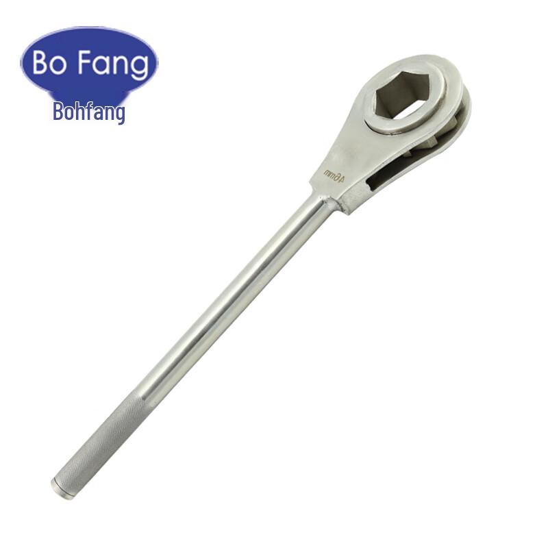 304 Stainless Steel Heavy Duty Ratchet Wrench Hexagonal 65mm