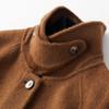 New High-end Hand-sewn Medium and Long Double-sided Cashmere Coat Femininity Fashion Loose Thickened Wool Coat