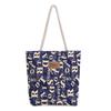 Women's Bag Large Capacity Canvas Letter Tote Stylish Work Commute Armpit Bag Shoulder Tote