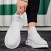 Slip-on Breathable Mesh Upper Thick Platform Male Sports Shoes Designer Cheap Liquidation Lightweight Jump Men's Casual Sneakers