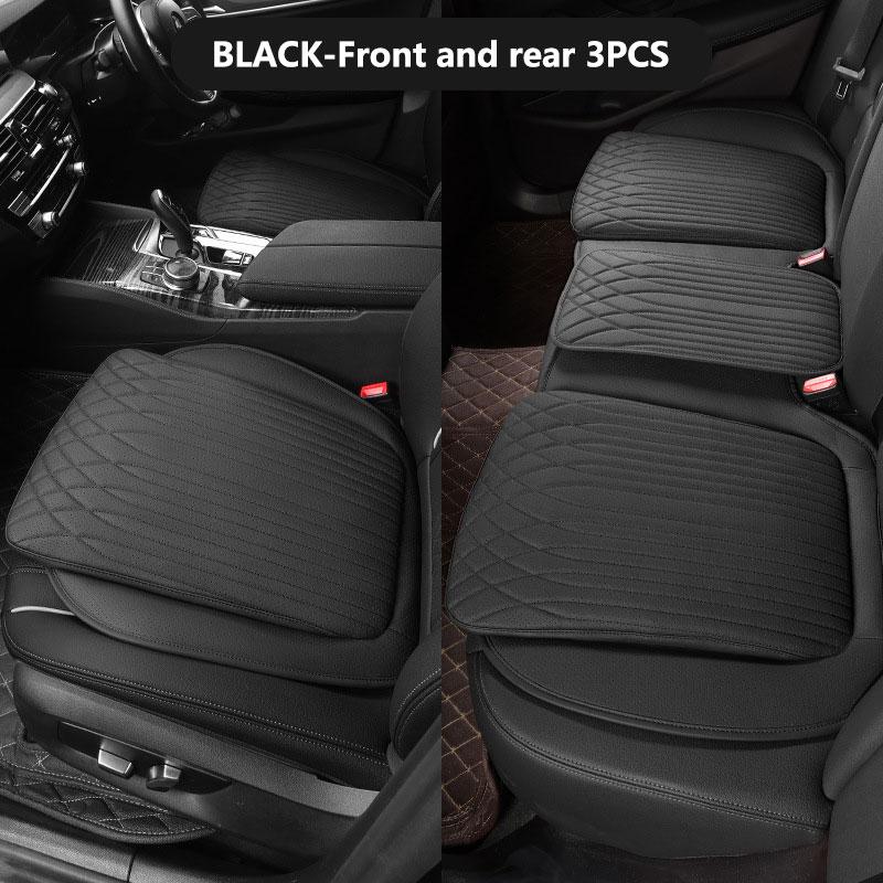 Car Seat Cushion Driver's Front Seat Protective Cover Integrated Breathable Rear Seat Cushion All Season Universal Nappa Leather