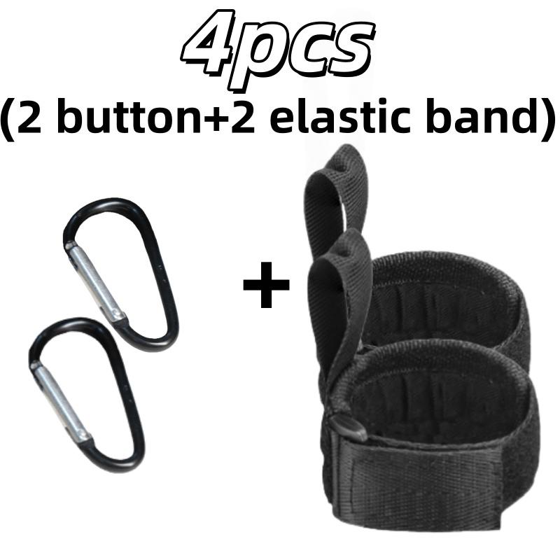 1-2PCS Multi-Functional Baseball Bat Straps with Carabiner Hook Portable No-Drill Bat Holder Convenient Storage Carrying Strap