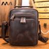 100% Genuine Leather Single Shoulder Crossbody Bag Made of Cowhide, Durable and Reduces Weight