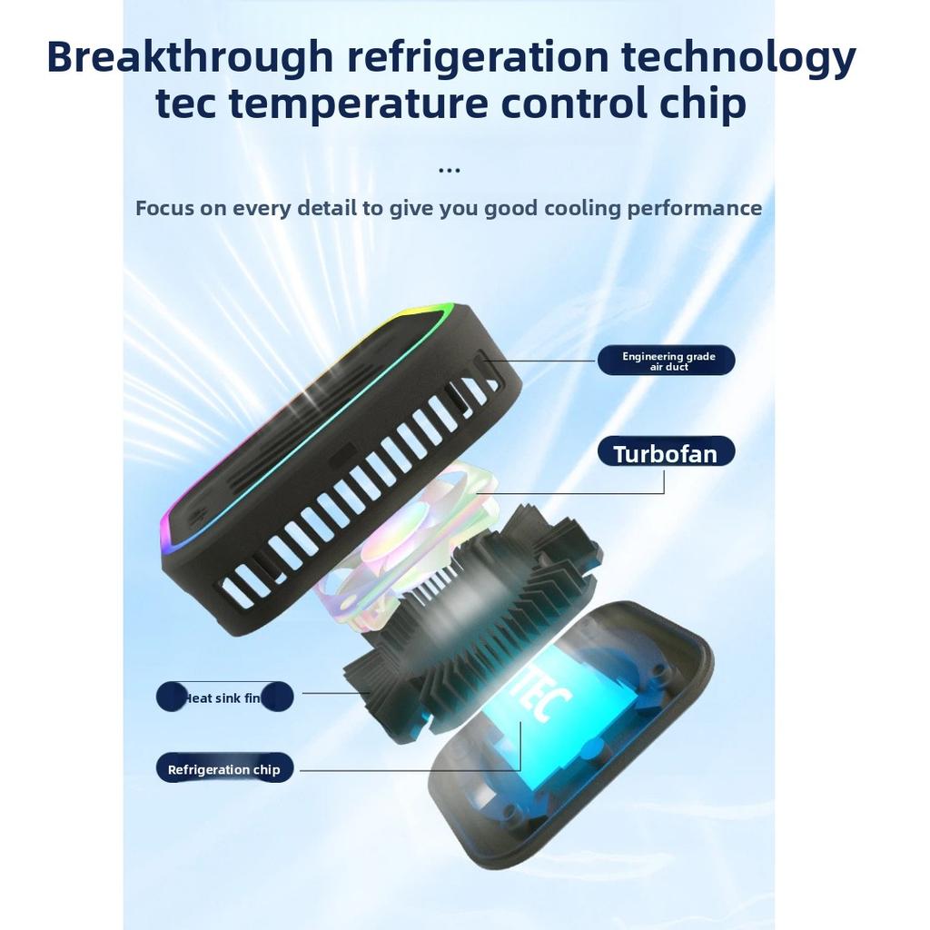 Mini Magnetic Semiconductor Cooler, Detachable Magnetic Cooling Fan for Tablet & Phone, Advanced Overclocking Cooling Case