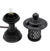 Pair of Kiku-style Lanterns, Black, 16.5cm, Shinto Lantern, Plug-in Type, Plastic