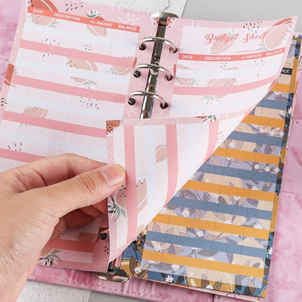 Brieftasche Schreibblöcke Bargeld Organizer Umschlag Geld sparen Binder Cover Budget Binder Notebook Cover