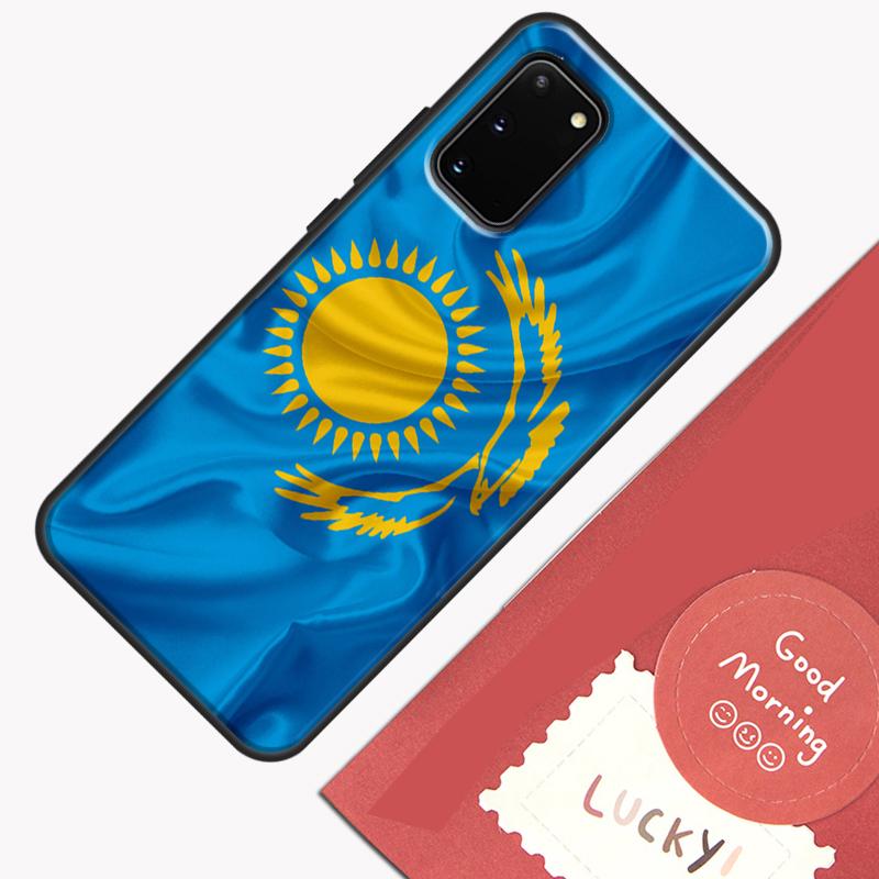 Kazakhstan Flag Phone Case For Samsung Galaxy S25 S26 Ultra S20 S21 S22 S23 S24 Plus S9 S10 S25 FE Cover Shell