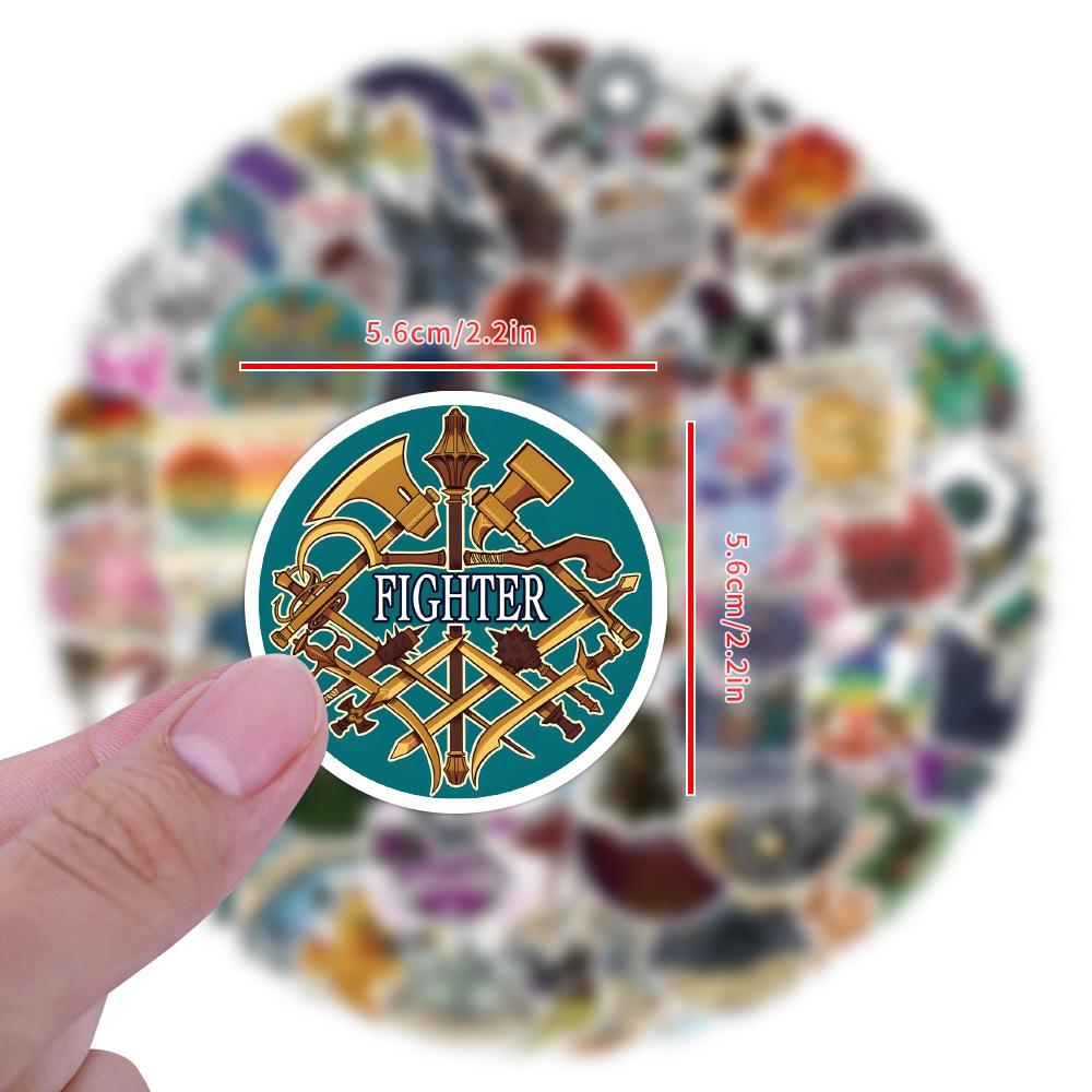 100 Photos of Dragons and Dungeons OL Graffiti Stickers Notebook Car Suitcase Water Cup Waterproof Stickers