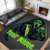 Crystal Velvet Rug Custom Name Text, Soft Non Slip Floor Mat Home DecorScream Ghostface