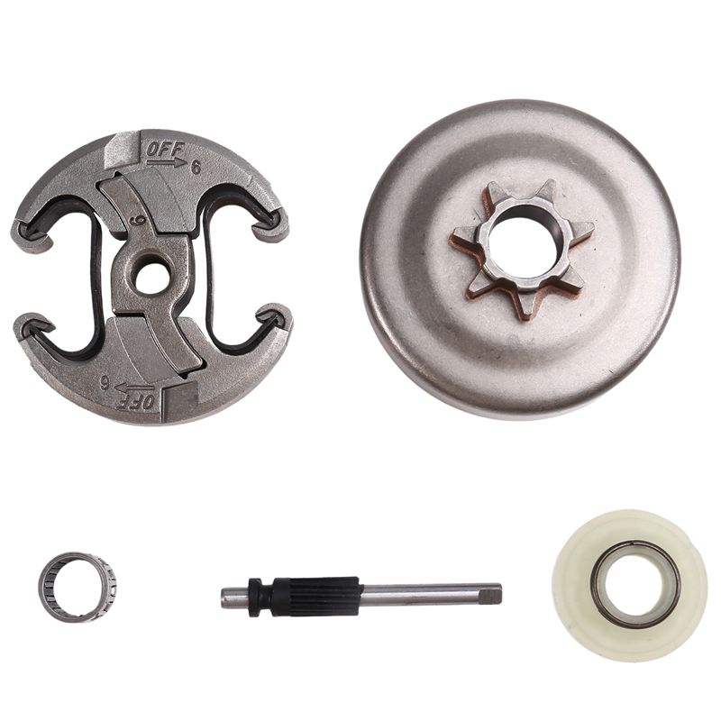 

ABUL-For 340 345 350 Clutch Drum Clutch Kit Chainsaw Clutch Set Clutch Sprocket Drum Needle Bearing Oil Pump Gear
