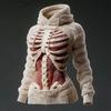 Womens Cozy Oversized Hooded Sweater With 3D Christmas Snowman Print Soft Knit Pullover Winter