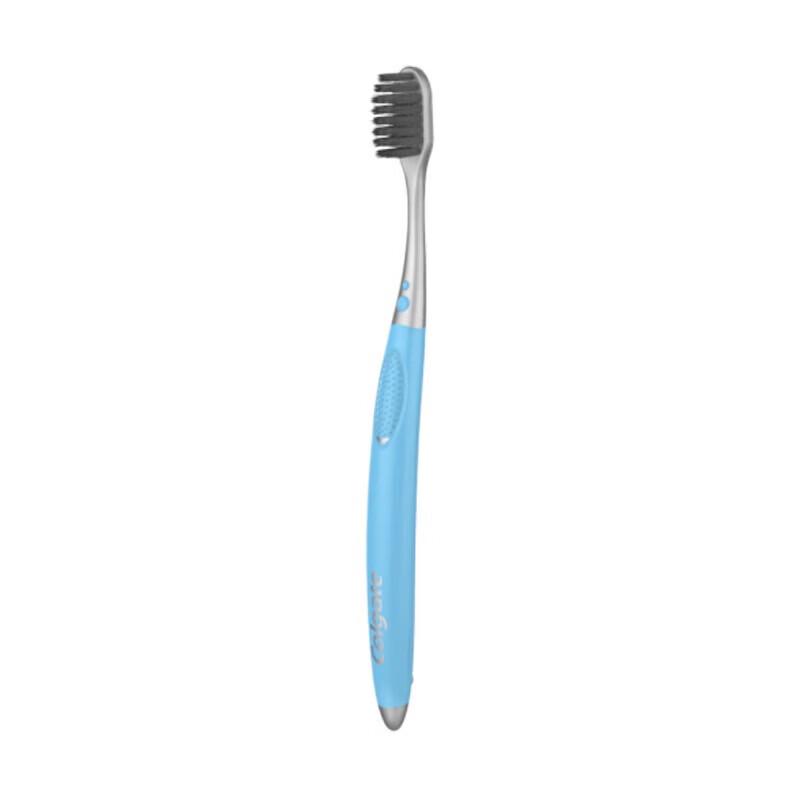 Colgate Ultra-Dense Fluffy Silk Charcoal Toothbrush Double Pack