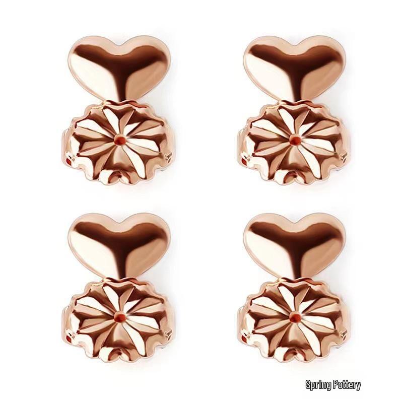 Heart-Shaped Earring Support: Anti-Fall, Anti-Droop Lifter & DIY Jewelry Accessory