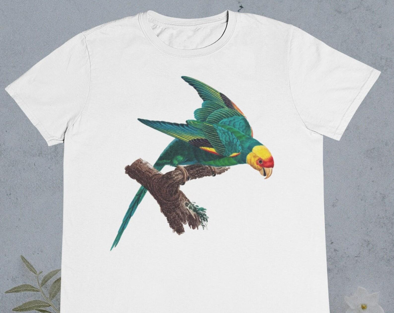 Vintage Parrot T-Shirt: Retro Bird Graphic Tee S