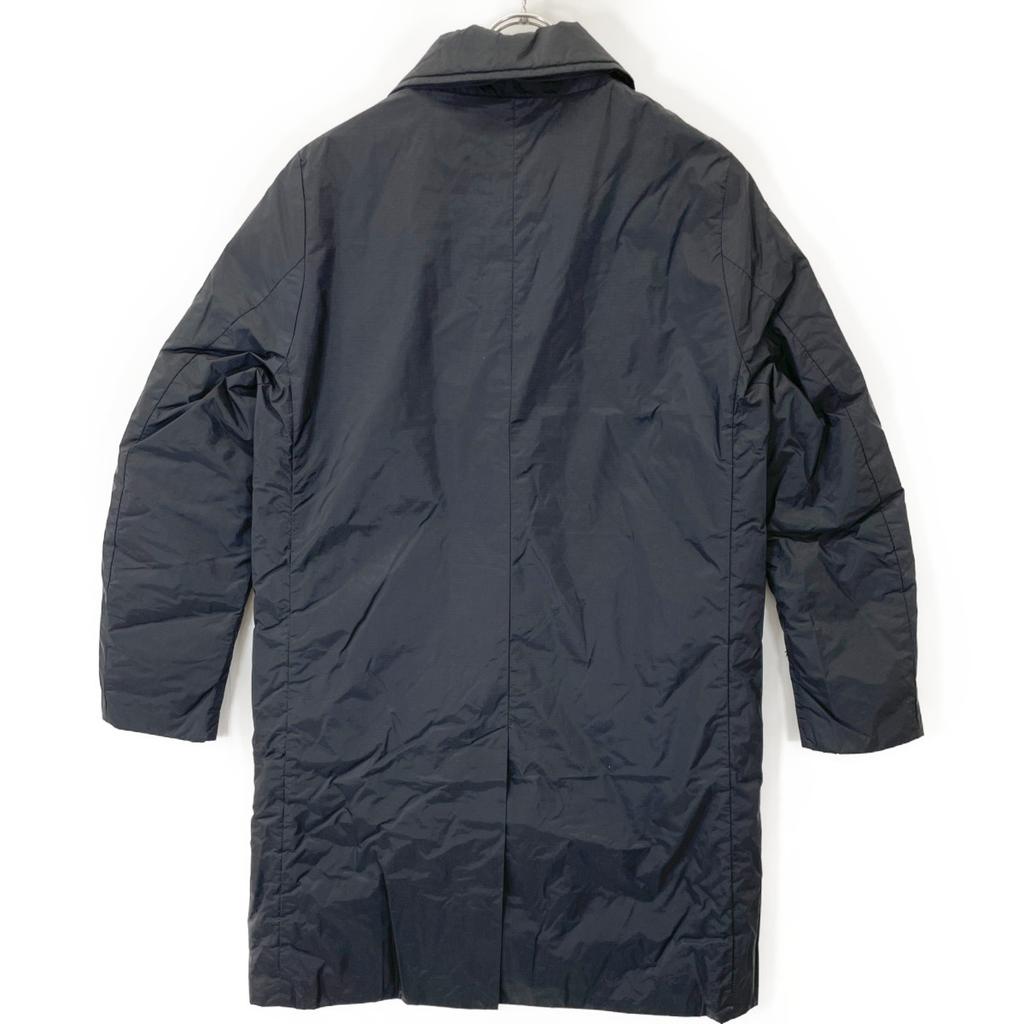 NANGA Old logo black bark color down coat coat S blackUsed