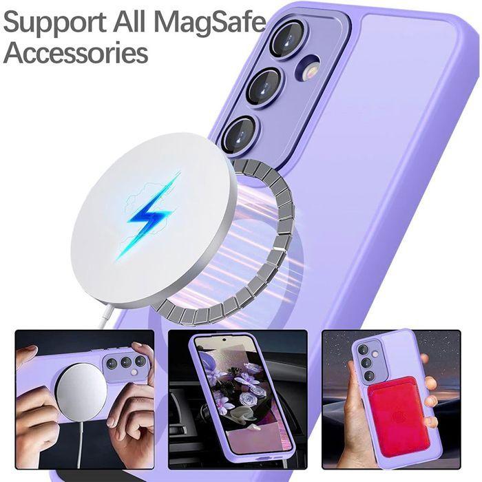 Coque de Protection - BOOLING - pour Samsung Galaxy A17 4G/5G - Antichoc - Avec Cercle Magnétique - 2 Vitres Trempées