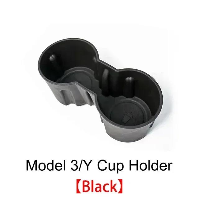 For 2021-2023 Tesla Console Cup Holder Insert-Upgrade Tesla Model 3/Y Accessories Anti-Slip Silicone Center Consoles Cup Holder Cup Holders 5