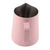 Hushåll Rostfritt Stål Kaffe Skumkanna Kopp Latte Art Kaffe Tillbehör 600ml Rosa