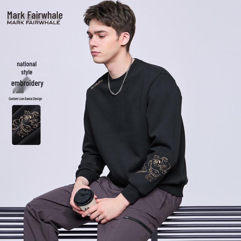 Mark Fairwhale Men s Embroidered Heavyweight Sweatshirt L