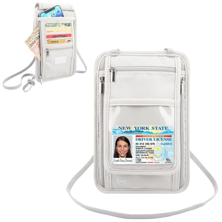 HAWEEL Torba Portfel na Szyję na Paszport Organizer na Dokumenty Etui na Karty Kredytowe Torba