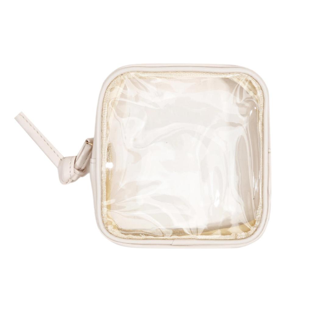 1PCS Travel Organizer Bath Toiletry Wash Storage Bag Case Black Zipper Clear Makeup Bags Pouch Women's Cosmetic Bag