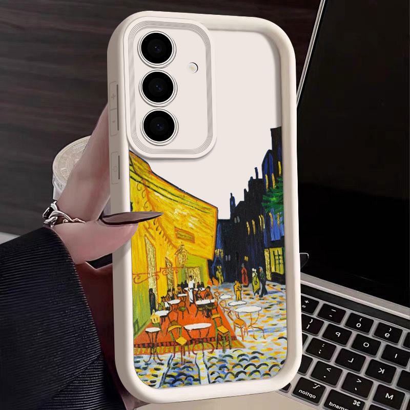 Van Gogh Oil Painting Sunflower Starry Sky Phone Case For Samsung S26 S25 S24 S23 S21 Ultra For Galaxy S25 S24 FE S26 Plus Cover