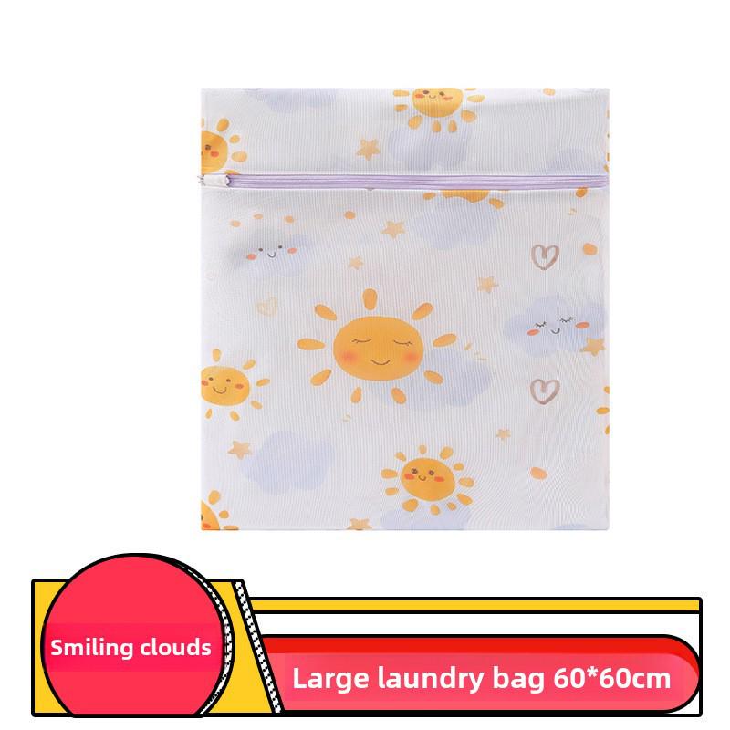 Sada sáčků na praní ze síťoviny s potiskem pro jemné prádlo – válcové sáčky na podprsenku a prádlo