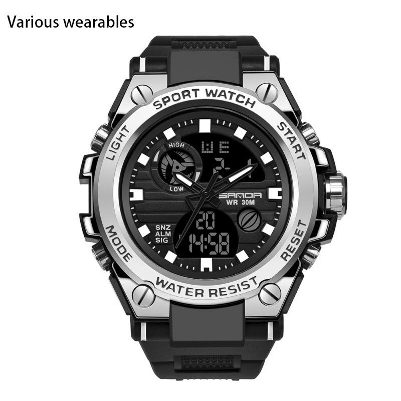 New Harajuku Style Skull Waterproof Men's Electronic Multi-Function Electronic Watch Outdoor Sports Men's Watch