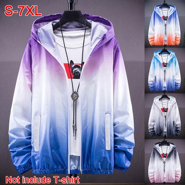 Unisex Protect Waterproof Windbreaker Zipper Jacket Hoodie Outwear Coat