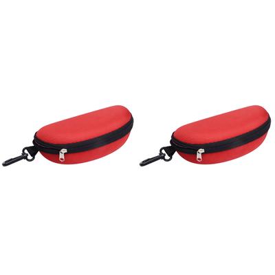 Etui na okulary Etui EVA na okulary Zamek Błyskawiczny Akcesoria do okularów (Czerwony)